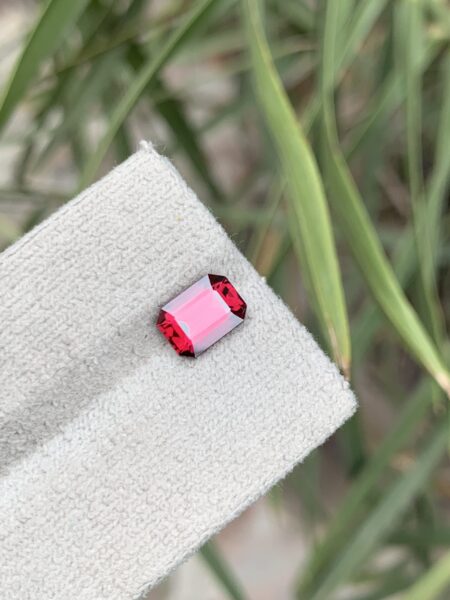 Emerald Cut Rhodolite Garnet From Africa