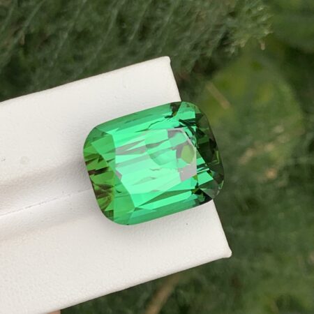Large Cushion Cut Natural Green Tourmaline From Afghanistan
