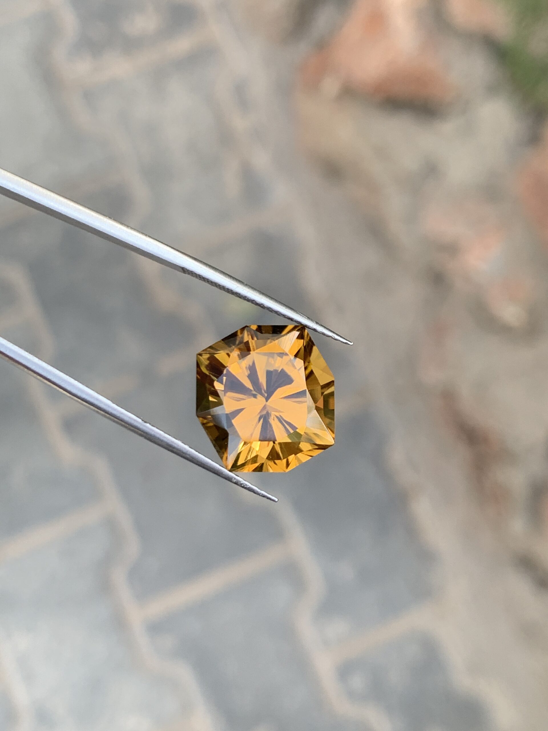 Honey Color Precision Cut Citrine For Jewelry