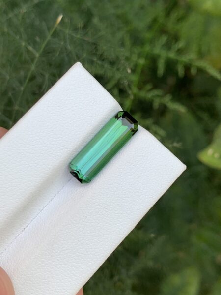 Natural Emerald Cut Green Tourmaline