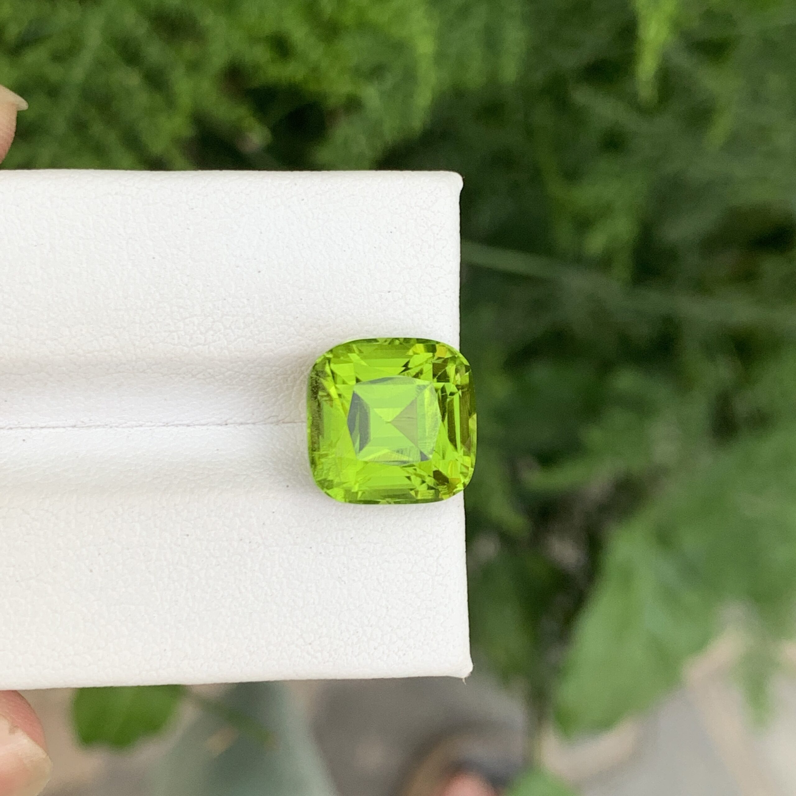 Natural Cushion Cut Loose Peridot Gemstone From Pakistan