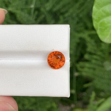 Round Shape Natural Spessartite Garnet For Jewelry