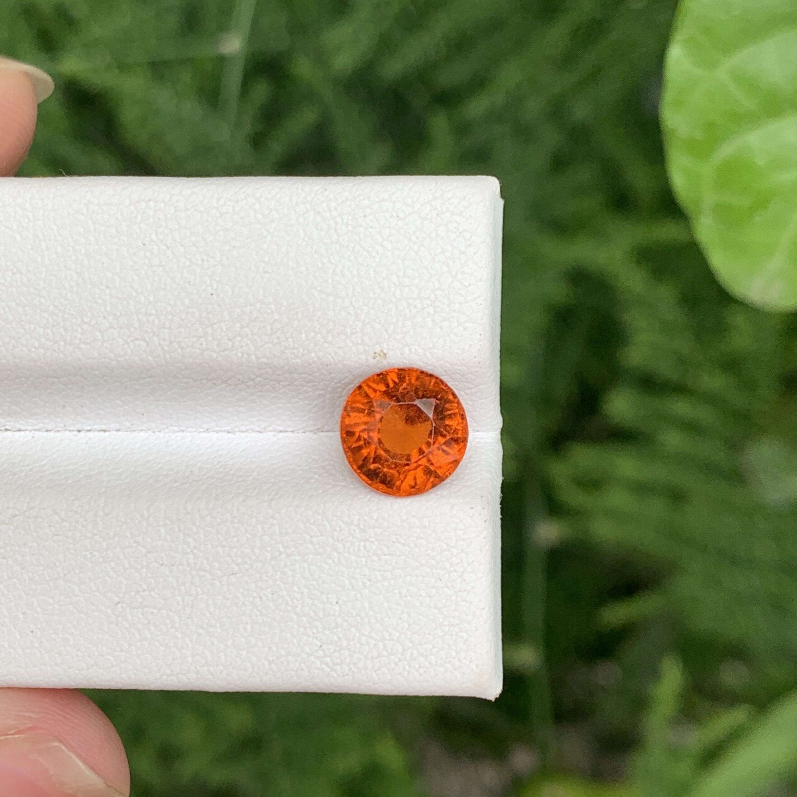 Round Shape Natural Spessartite Garnet For Jewelry