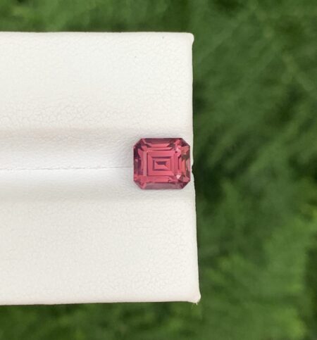Red Color Emerald Cut Jewelry Size Spinel From Burma