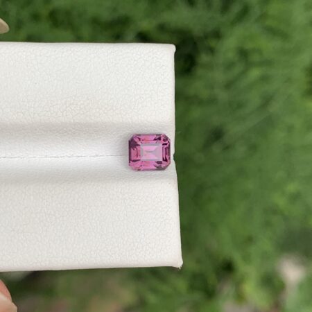 Lavender Color Emerald Cut Natural Spinel From Burma