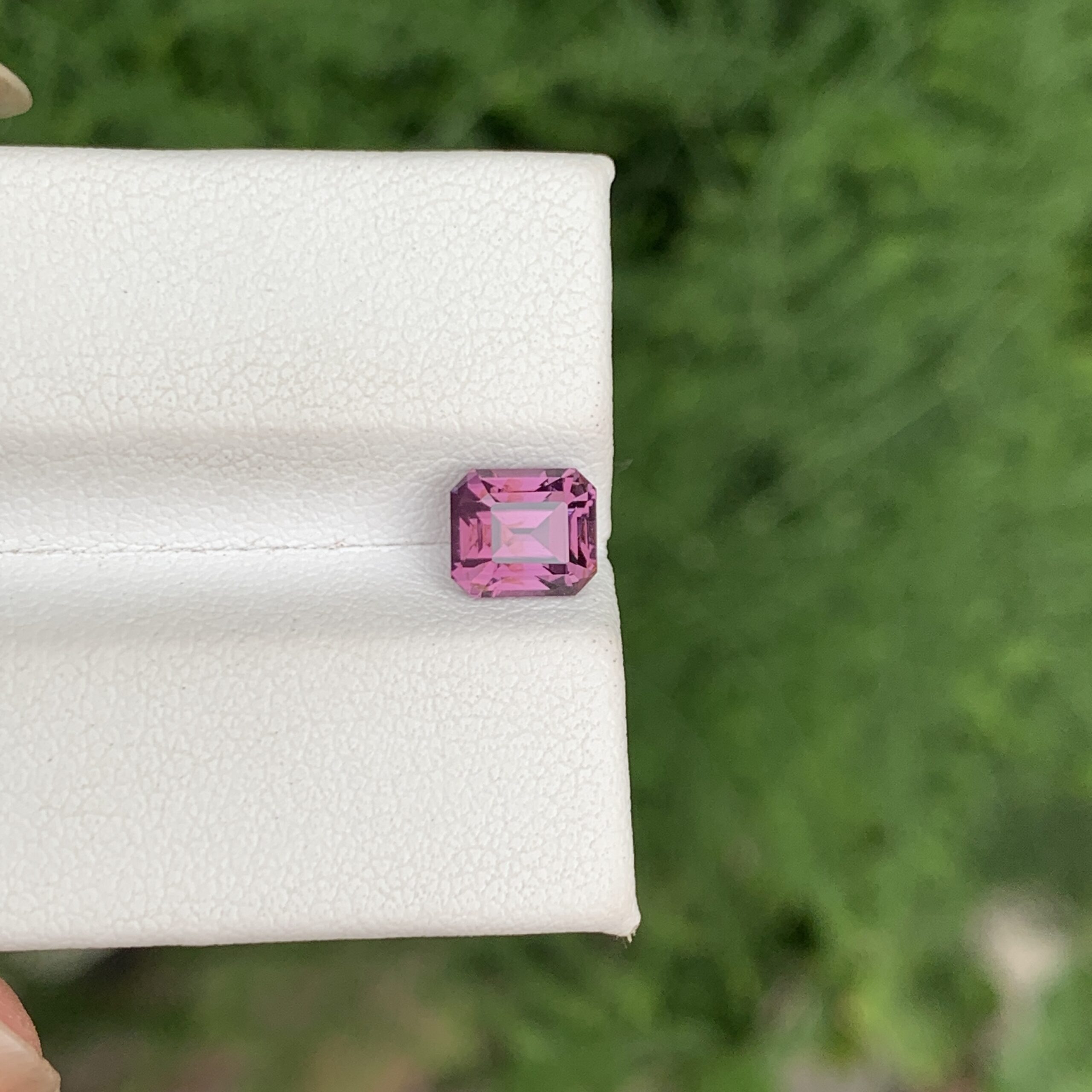 Lavender Color Emerald Cut Natural Spinel From Burma