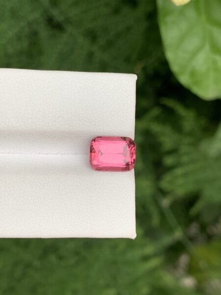 Loose Faceted Afghan Hot Pink Cushion Cut Tourmaline