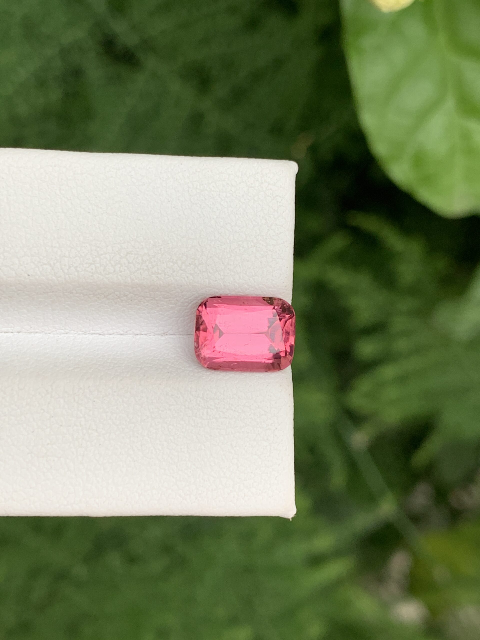 Loose Faceted Afghan Hot Pink Cushion Cut Tourmaline