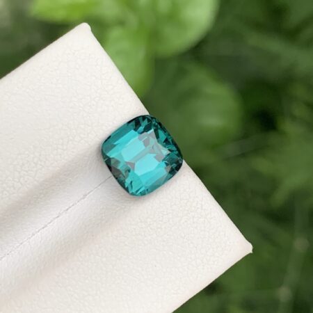 Natural Loose Faceted Indicolite Tourmaline With Lagoon Hue Sourced From Afghanistan