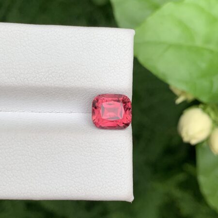 Natural Hot Pink Cushion Cut Tourmaline From Afghanistan