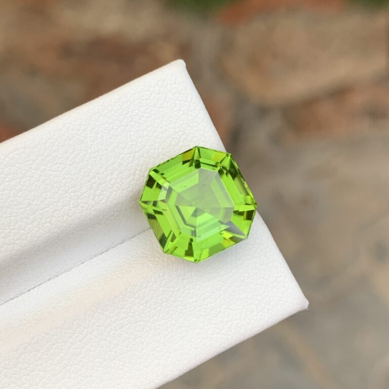 Natural Ascher Cut Loose Peridot Gemstone From Pakistan