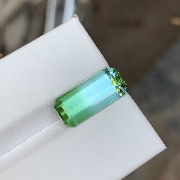 Natural Bicolor (Green and light Blue) Tourmaline from Afghanistan