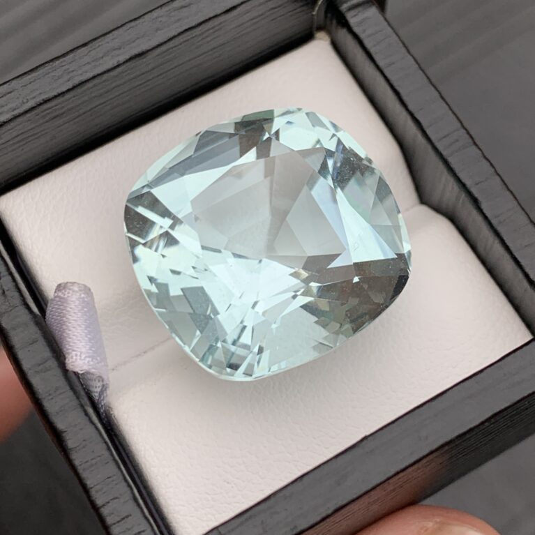 Natural Cushion Cut Aquamarine From Pakistan