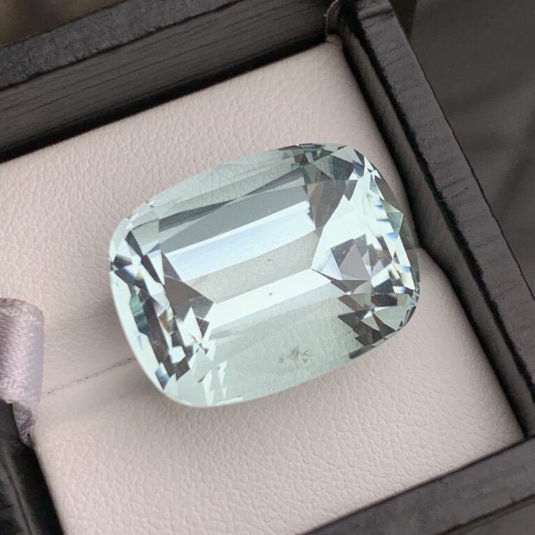 Natural Cushion Cut Aquamarine From Pakistan