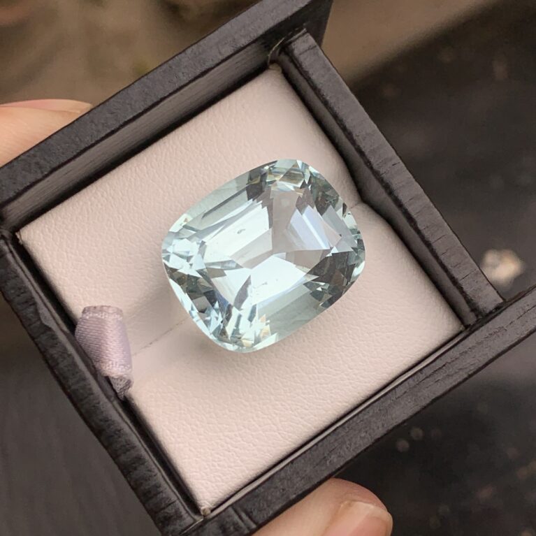 Natural Cushion Cut Aquamarine From Pakistan
