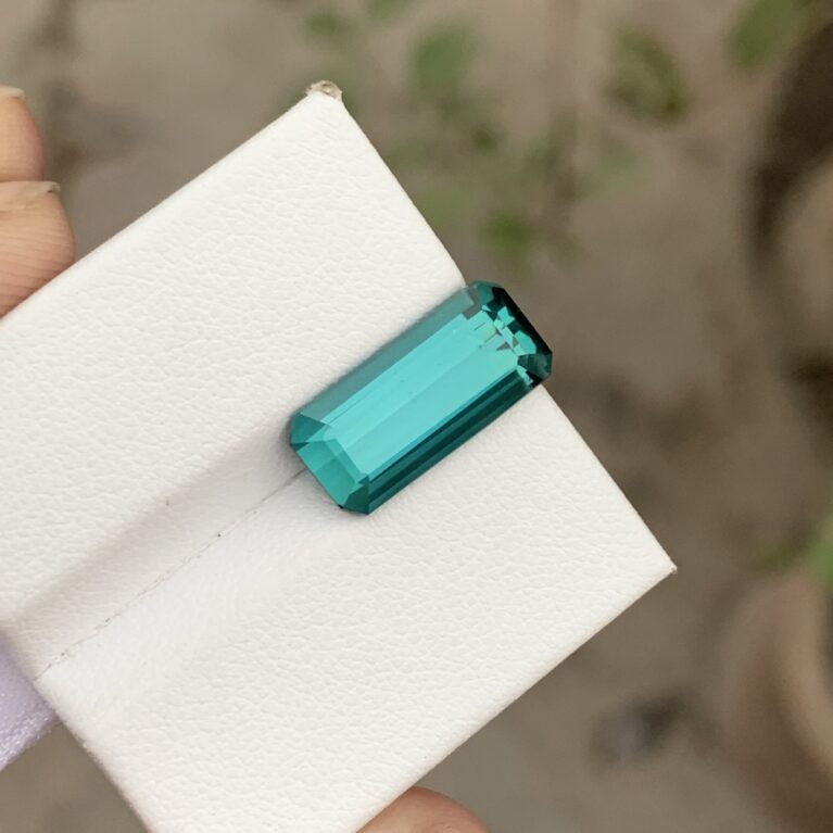 Baguette Cut Indicolite Tourmaline from Afghanistan